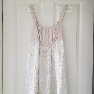 Anthropologie lace crinkle dress